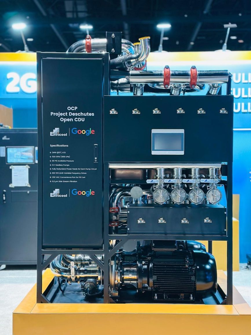与谷歌联合设计的 2 MW CDU